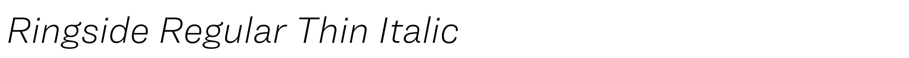 Ringside Regular Thin Italic